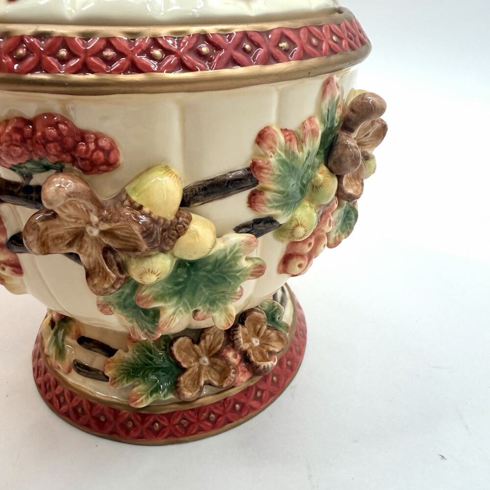 Geo Z Lefton 2001 Cardinal Collection Canister Jar & Lid Vintage Christmas - Picture 12 of 16